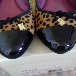 Coach Calf Hair Flats